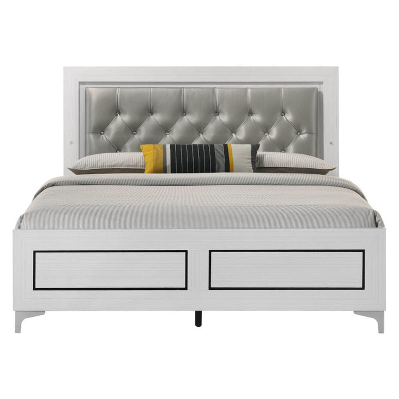 Acme Furniture Casilda Queen Upholstered Panel Bed BD00644Q IMAGE 3