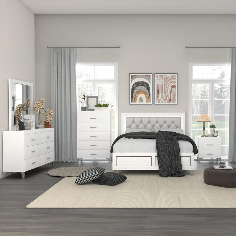 Acme Furniture Casilda Queen Upholstered Panel Bed BD00644Q IMAGE 6