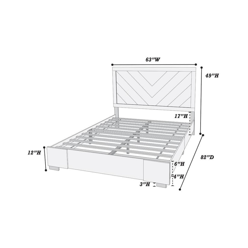 Poundex Queen Panel Bed F9578Q IMAGE 2