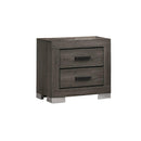 Poundex 2-Drawer Nightstand F5491 IMAGE 1