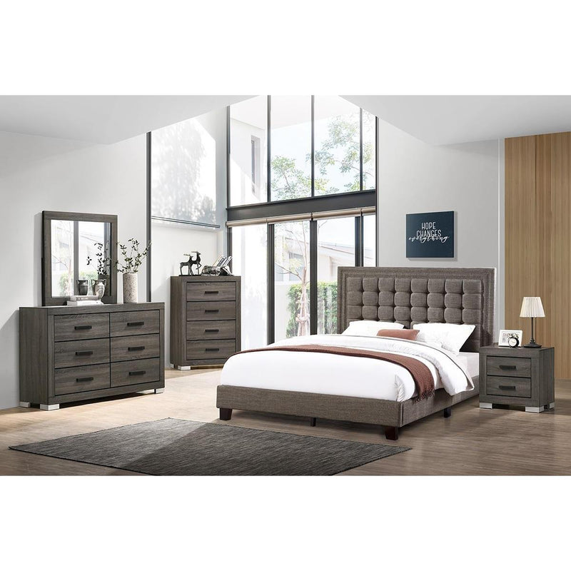 Poundex 2-Drawer Nightstand F5491 IMAGE 2