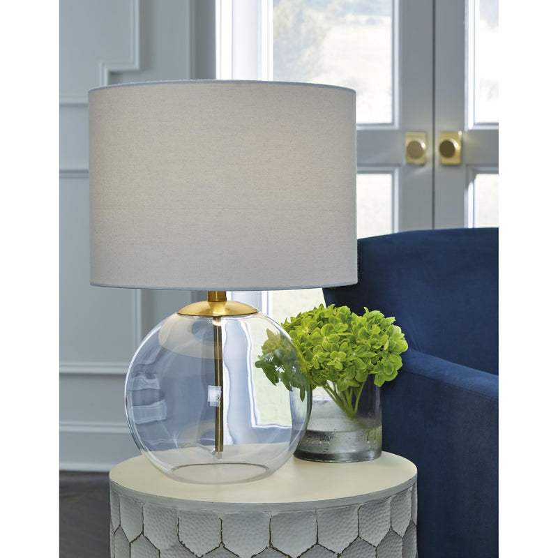  Signature Design by Ashley Samder L430744 Glass Table Lamp IMAGE 2