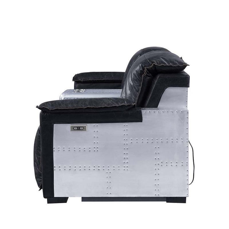 Acme Furniture Misezon Leather 2-seat Home Theatre Seating with Wall Recline 59952 IMAGE 4