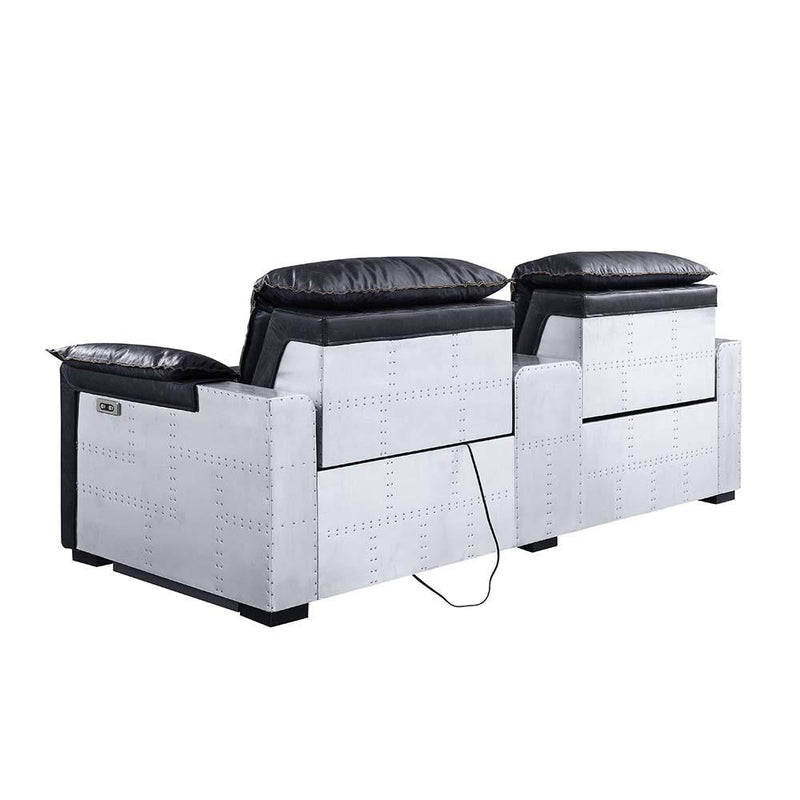 Acme Furniture Misezon Leather 2-seat Home Theatre Seating with Wall Recline 59952 IMAGE 5