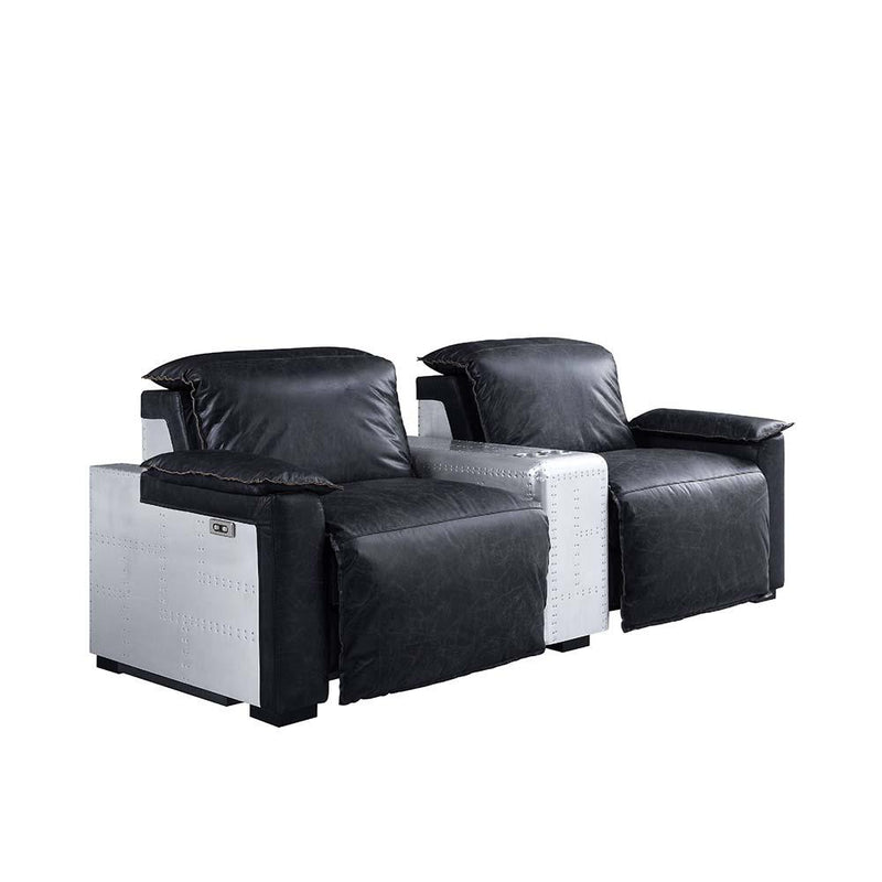 Acme Furniture Misezon Leather 2-seat Home Theatre Seating with Wall Recline 59952 IMAGE 9