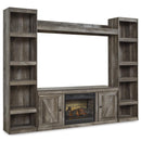  Signature Design by Ashley Wynnlow EW0440W8 4 pc Entertainment Center with Electric Fireplace IMAGE 1