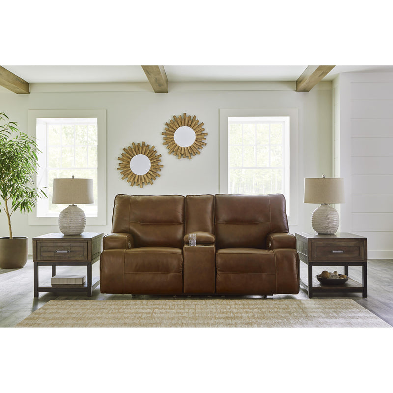 Signature Design by Ashley Francesca U2570518 Power Reclining Loveseat with Console and Adjustable Headrest IMAGE 6
