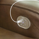  Signature Design by Ashley Francesca U2570518 Power Reclining Loveseat with Console and Adjustable Headrest IMAGE 8