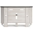  Signature Design by Ashley Dorrinson W287-67 Corner TV Stand with Fireplace Option IMAGE 4