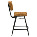 Coaster Furniture Partridge 110649 Leather Counter Chair - Antique Camel (Set of 2) IMAGE 7