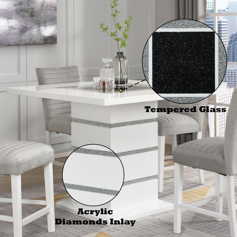 Acme Furniture Elizaveta DN00817 Counter Height Table with Pedestal Base IMAGE 8