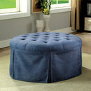 Furniture of America Claes Fabric Storage Ottoman CM-BN6175BL IMAGE 3