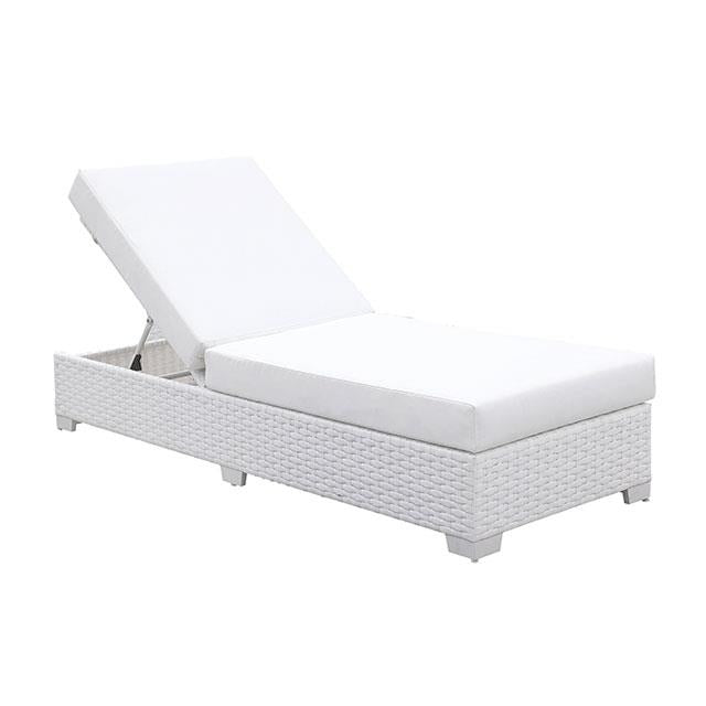 Furniture of America Somani Chaise CM-OS2128WH-G IMAGE 1