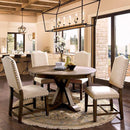 Furniture of America Round Julia Dining Table CM3014RT IMAGE 1