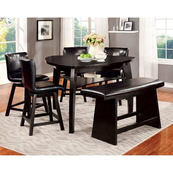 Furniture of America Triangle Hurley Counter Height Dining Table CM3433PT IMAGE 1