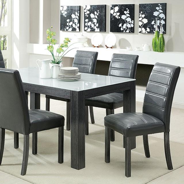 Furniture of America Triangle Elise Dining Table CM3553GY-T-TABLE IMAGE 1