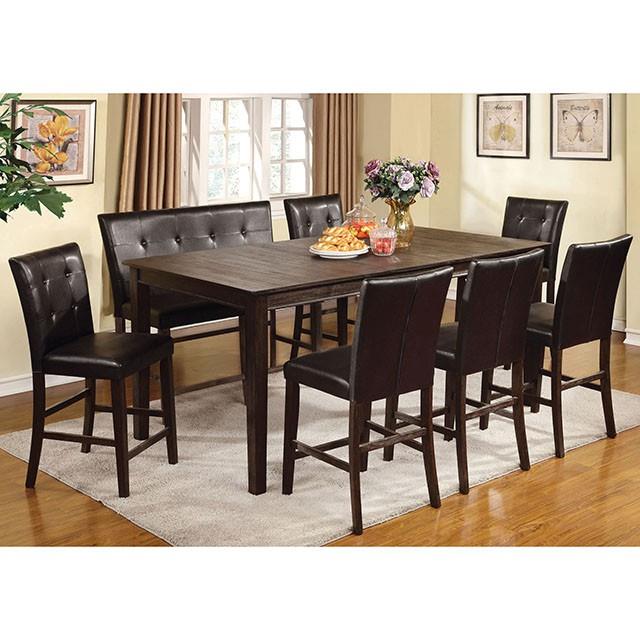 Furniture of America Edgemont Counter Height Dining Table CM3681DK-PT IMAGE 2