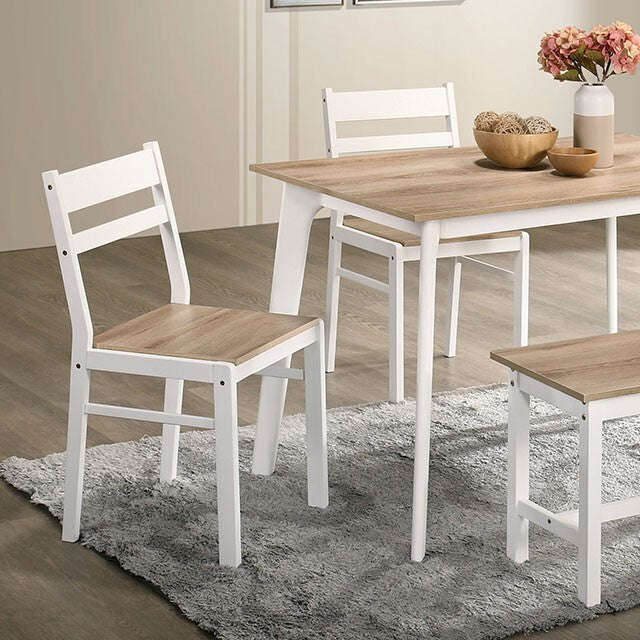 Furniture of America Debbie 5 pc Dinette CM3714NT-T-BN-5PK IMAGE 1