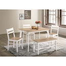 Furniture of America Debbie 5 pc Dinette CM3714NT-T-BN-5PK IMAGE 2
