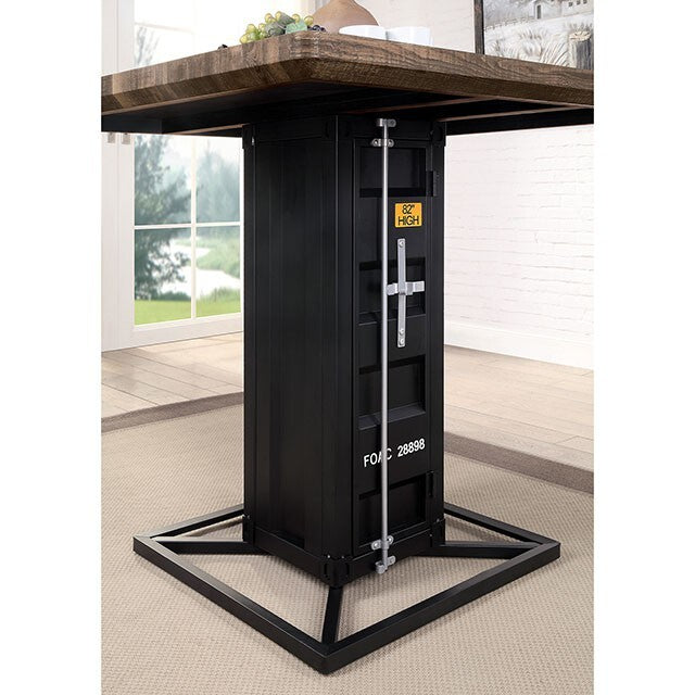 Furniture of America Square Dicarda Counter Height Dining Table CM3789BK-PT-TABLE IMAGE 6