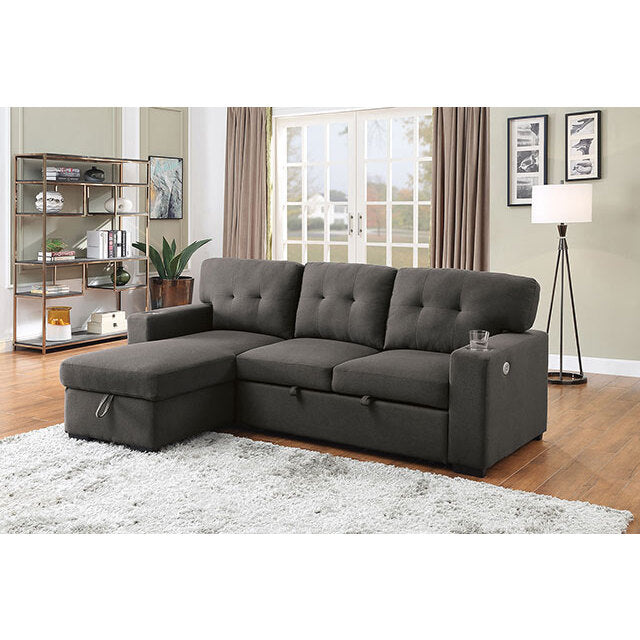 Furniture of America Sammy Fabric Sectional CM6069DG-SECT IMAGE 2
