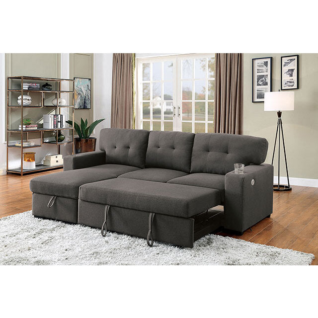 Furniture of America Sammy Fabric Sectional CM6069DG-SECT IMAGE 3