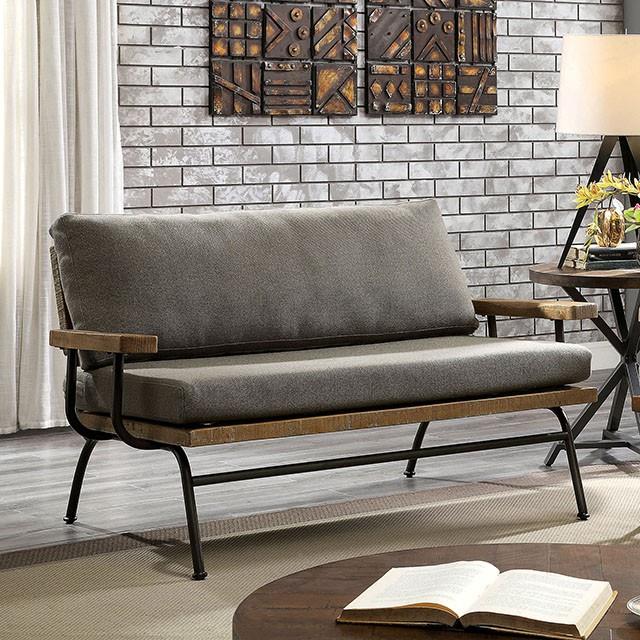 Furniture of America Santiago Stationary Loveseat CM6077-LV IMAGE 1