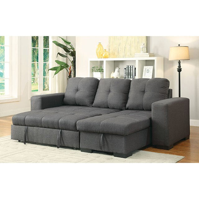 Furniture of America Denton Fabric Sectional CM6149GY-SET-VN IMAGE 3