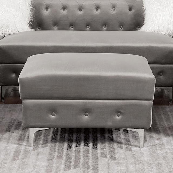 Furniture of America Ciabattoni Ottoman CM6256GY-OT IMAGE 1