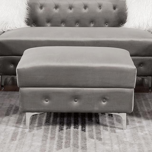 Furniture of America Ciabattoni Ottoman CM6256GY-OT IMAGE 1