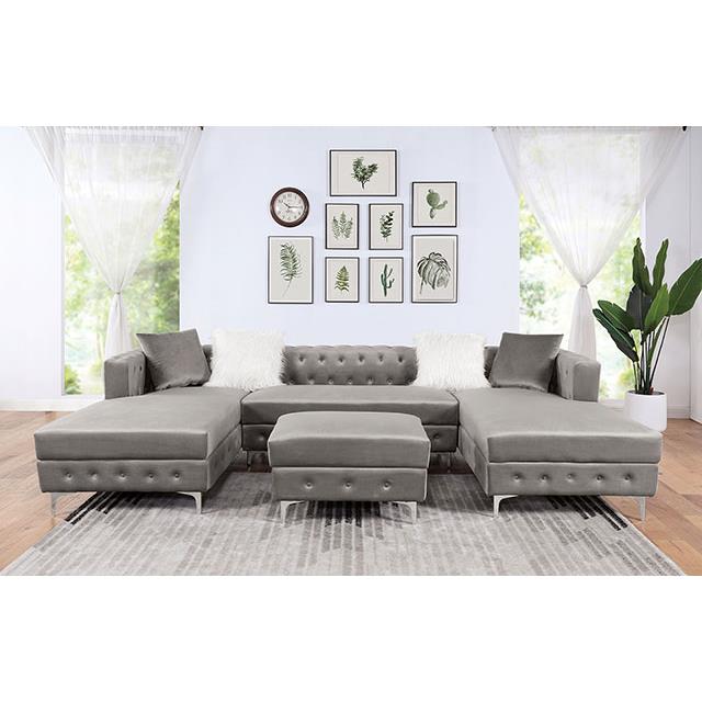 Furniture of America Ciabattoni Ottoman CM6256GY-OT IMAGE 2