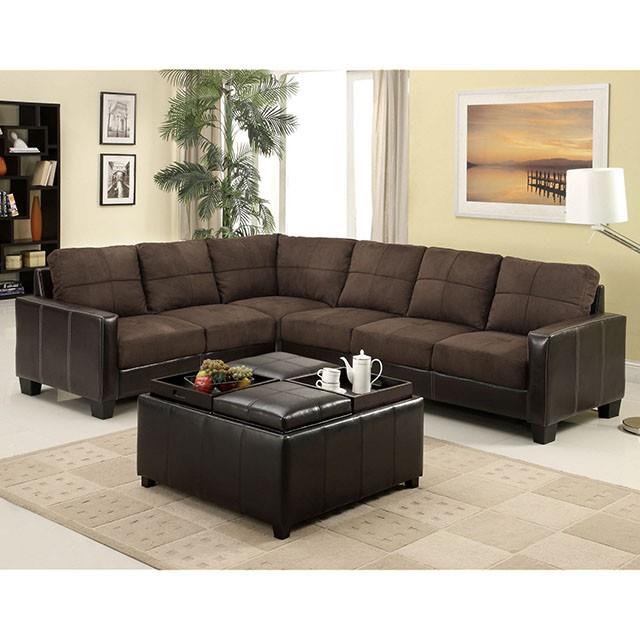 Furniture of America Lavena Sectional CM6453DK-PK IMAGE 2