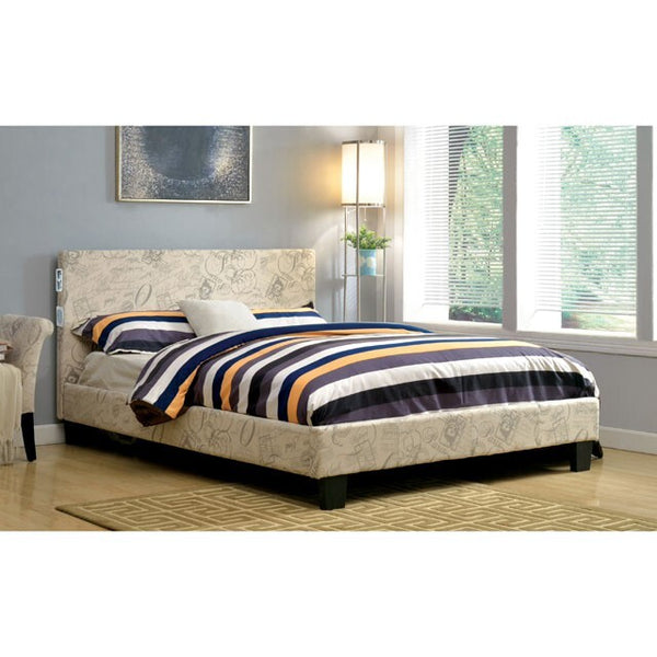 Furniture of America Evans California King Bed CM7099WT-CK-BED IMAGE 1
