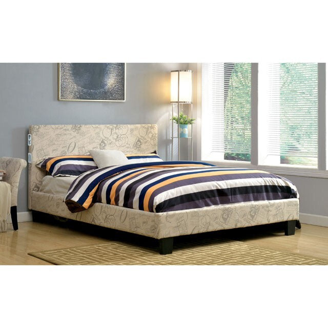 Furniture of America Evans California King Bed CM7099WT-CK-BED IMAGE 1
