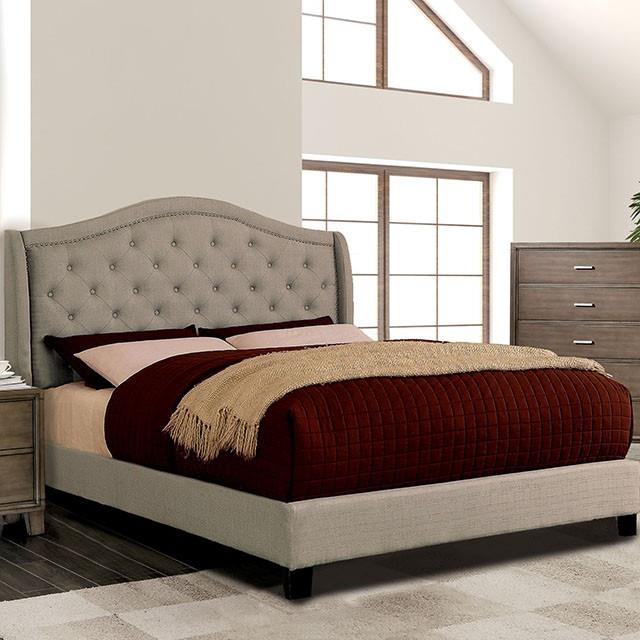  Furniture of America Carly CM7160CK-BED-VN Cal.King Bed IMAGE 1