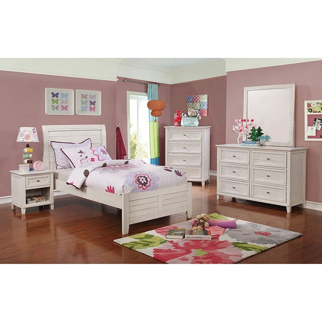 Furniture of America Brogan Twin Bed CM7517WH-T-BED IMAGE 3