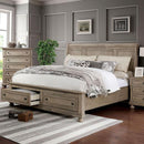 Furniture of America Wells California King Panel Bed with Storage CM7568CK-BED IMAGE 1