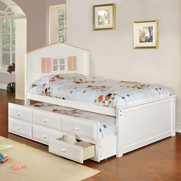 Furniture of America Twin Lakes Twin Bed CM7762WH-BED IMAGE 1