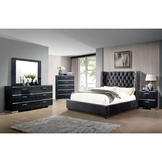 Furniture of America Cayla King Bed CM7779DG-EK-BED IMAGE 2