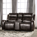 Furniture of America Barclay Power Reclining Leather Look Loveseat CM9906-LV-PK IMAGE 1