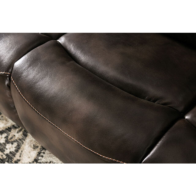 Furniture of America Barclay Power Reclining Leather Look Loveseat CM9906-LV-PK IMAGE 3