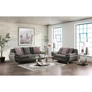 Furniture of America Sarnen Stationary Loveseat EM6721DG-LV IMAGE 2