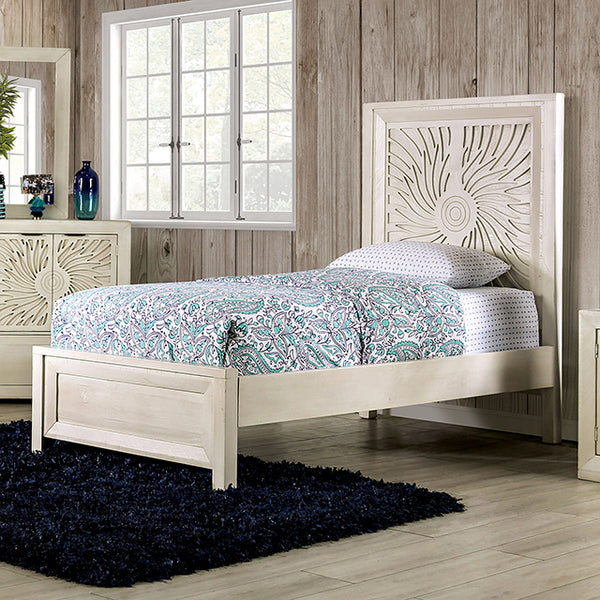 Furniture of America Geneva Twin Bed EM7080IV-T-BED IMAGE 1