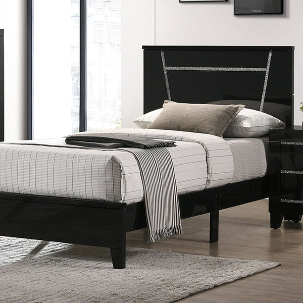 Furniture of America Magdeburg Twin Bed FOA7038BK-T IMAGE 1