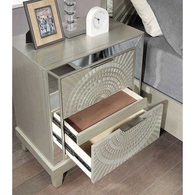 Furniture of America Valletta 2-Drawer Nightstand FOA7157N IMAGE 4