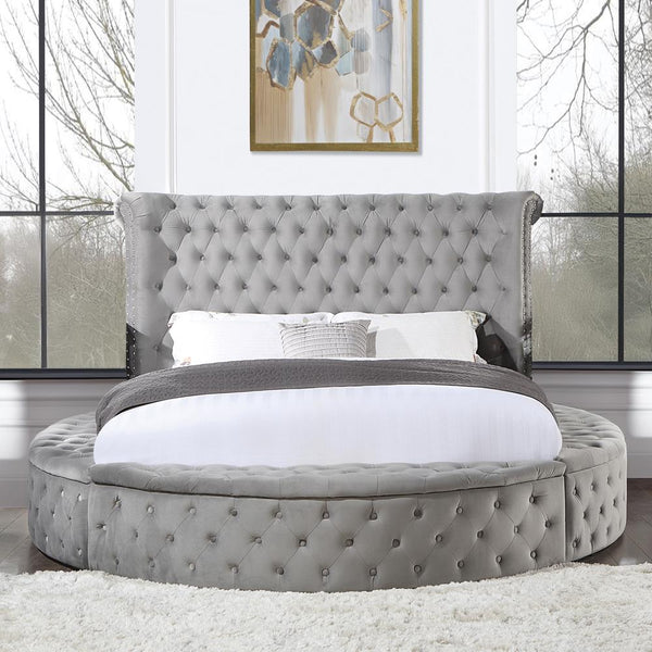 Acme Furniture Gaiva King Upholstered Panel Bed BD00966EK IMAGE 1