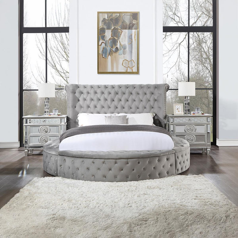 Acme Furniture Gaiva King Upholstered Panel Bed BD00966EK IMAGE 8