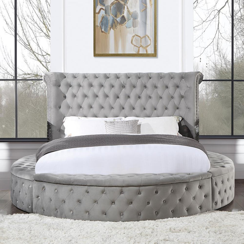 Acme Furniture Gaiva Queen Upholstered Panel Bed BD00967Q IMAGE 1
