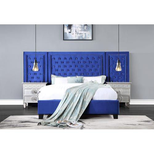 Acme Furniture Damazy King Upholstered Panel Bed BD00972EK IMAGE 1