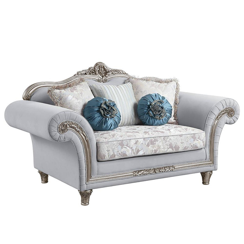 Acme Furniture Pelumi Stationary Fabric Loveseat LV01113 IMAGE 2